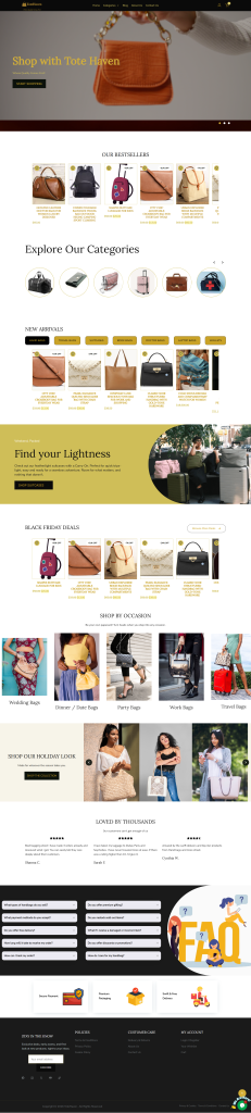 Totehaven — Ready-Made E-Commerce Website for Bags & Fashion Brands