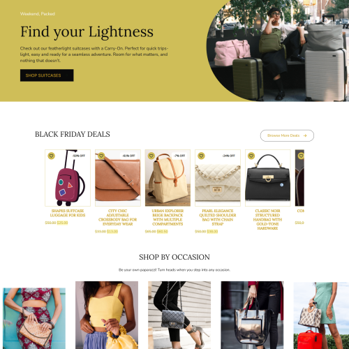 Totehaven — Ready-Made E-Commerce Website for Bags & Fashion Brands